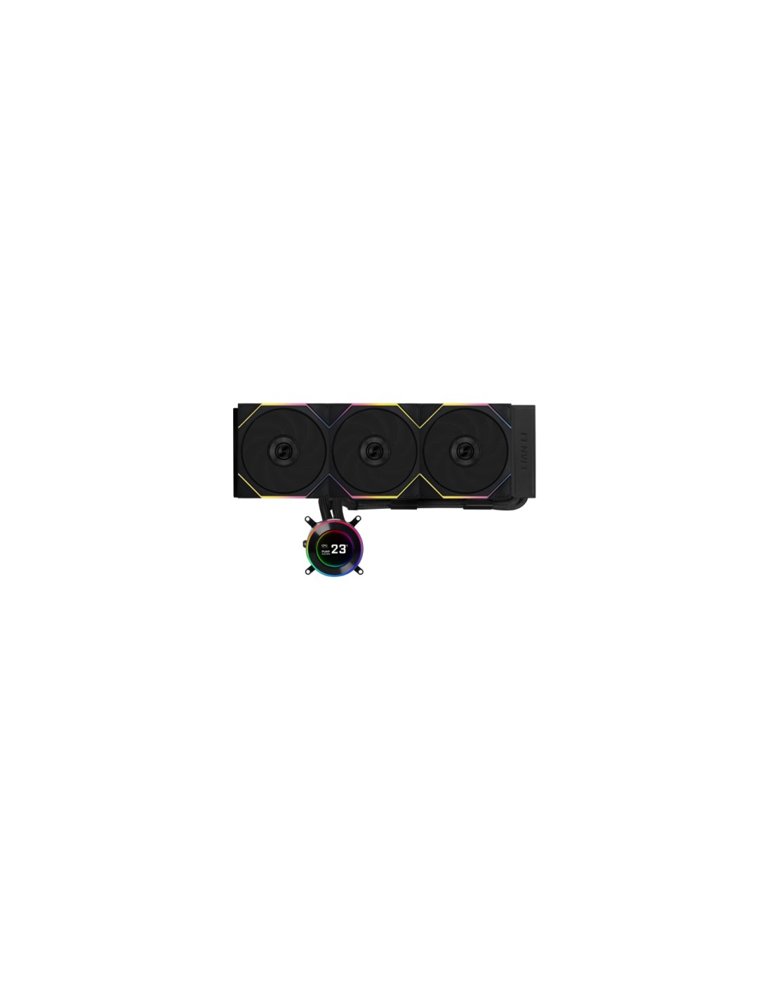 Lian Li GA II Hydroshift II LCD-C 360TL Carcasa del ordenador Sistema de refrigeración líquida todo en uno 12 cm Negro 1 pieza(s