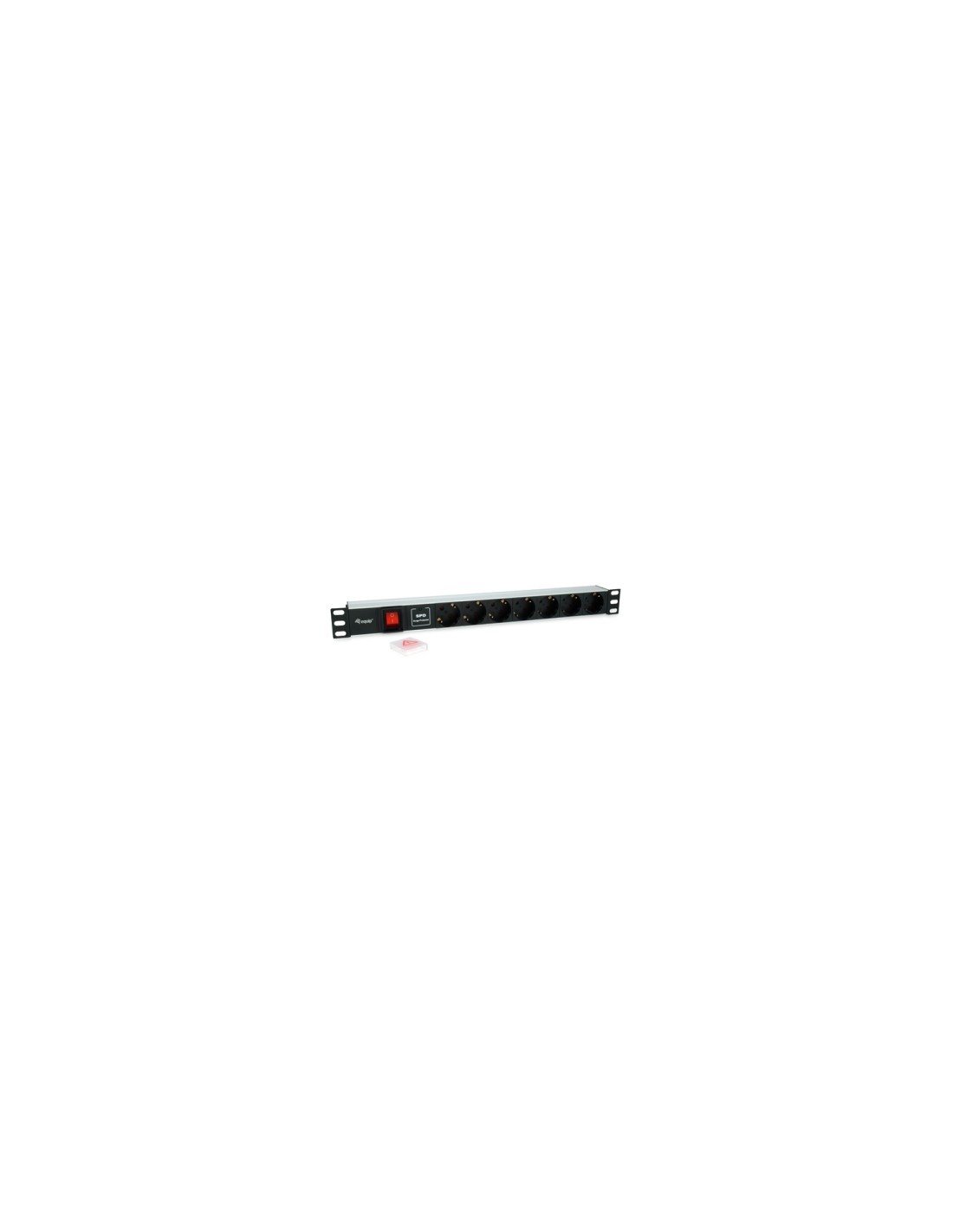 Equip 333309 unidad de distribución de energía (PDU) 7 salidas AC 1U Negro, Plata