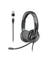 NGS VOX605 USB-C Auriculares Alámbrico Diadema Llamadas/Música USB Tipo C Negro