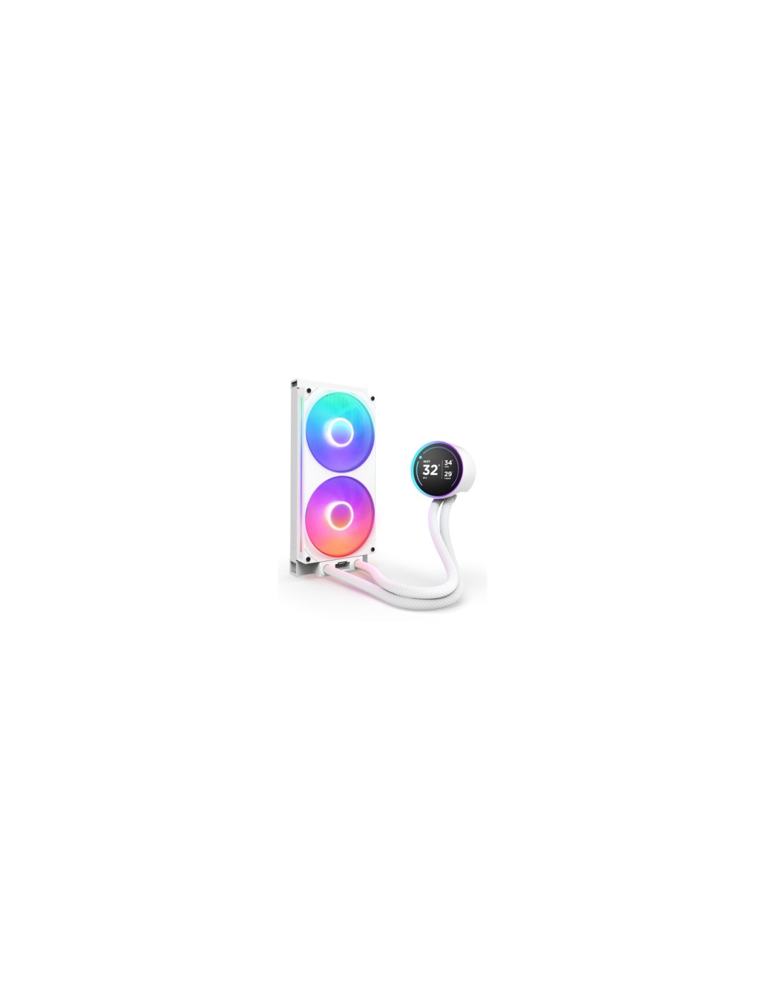 NZXT Kraken Elite 280 RGB Procesador Sistema de refrigeración líquida todo en uno 14 cm Blanco 1 pieza(s)