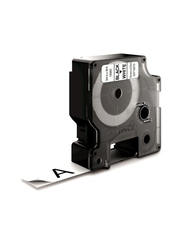 Dymo D1 Etiquetas durable negro sobre blanco 19mm x 5.5m