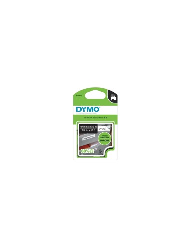 Dymo D1 Etiquetas durable negro sobre blanco 19mm x 5.5m