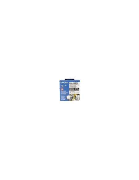 Brother DK-22205 cinta para impresora de etiquetas Negro sobre blanco