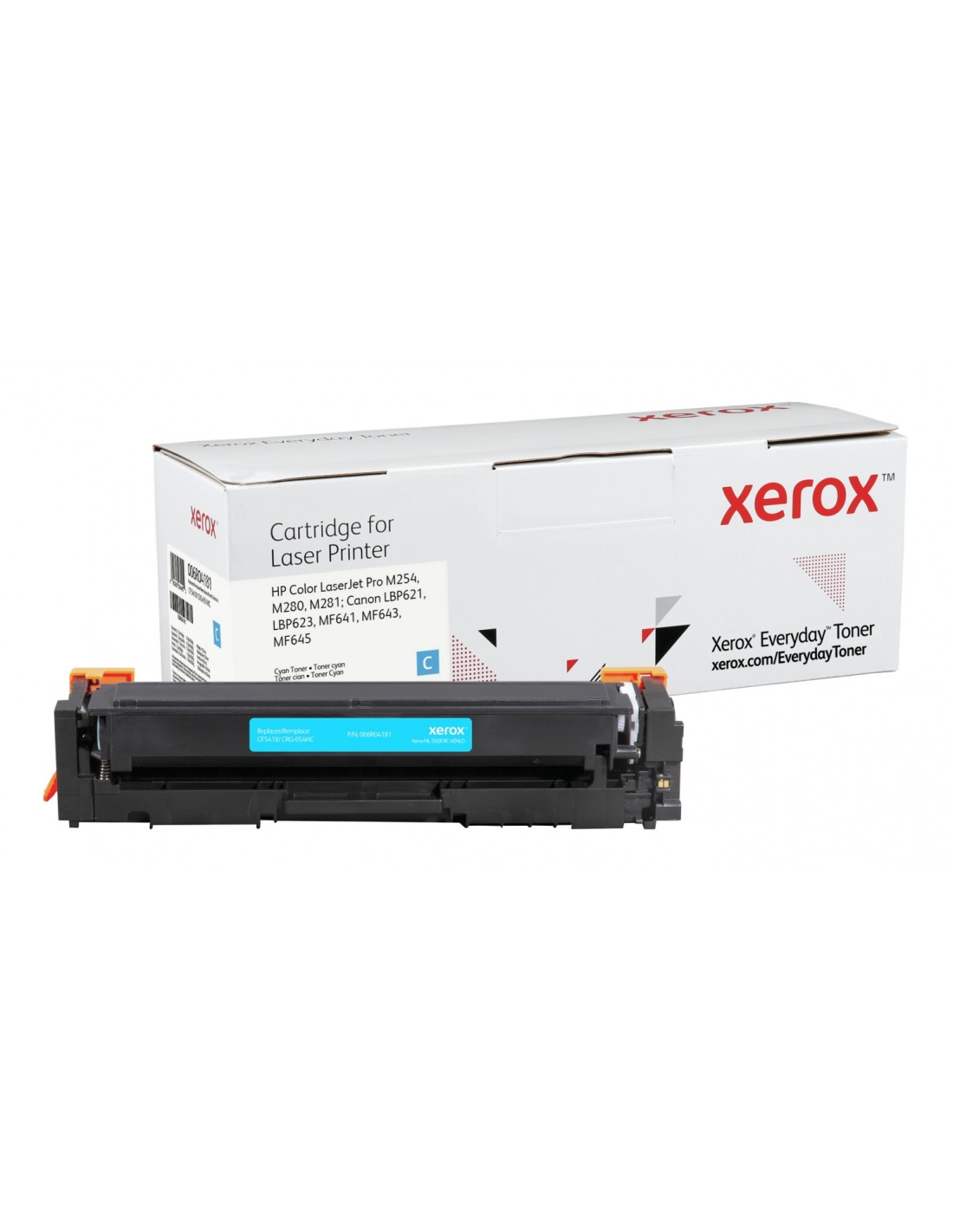 Toner xerox cian everyday compatible con hp CF541X CRG-054HC equivalente de 2500 paginas 006R04181