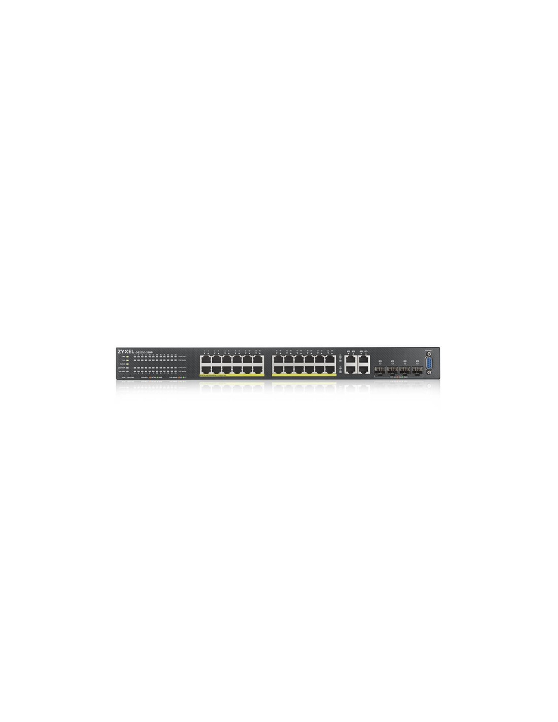 Zyxel GS2220-28HP-EU0101F switch Gestionado L2 Gigabit Ethernet (10/100/1000) EnergÍ­a sobre Ethernet (PoE) Negro