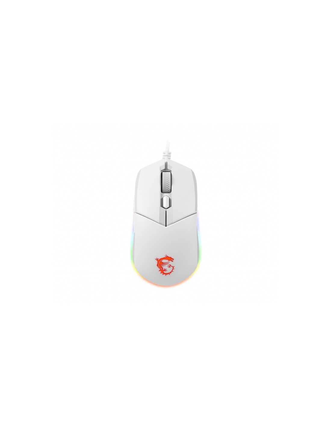 MSI CLUTCH GM11 WHITE ratón Ambidextro USB tipo A Í?ptico 5000 DPI