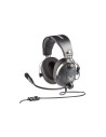 Thrustmaster 4060196 auricular y casco Auriculares Alámbrico Aviación/Control de tráfico aéreo Gris
