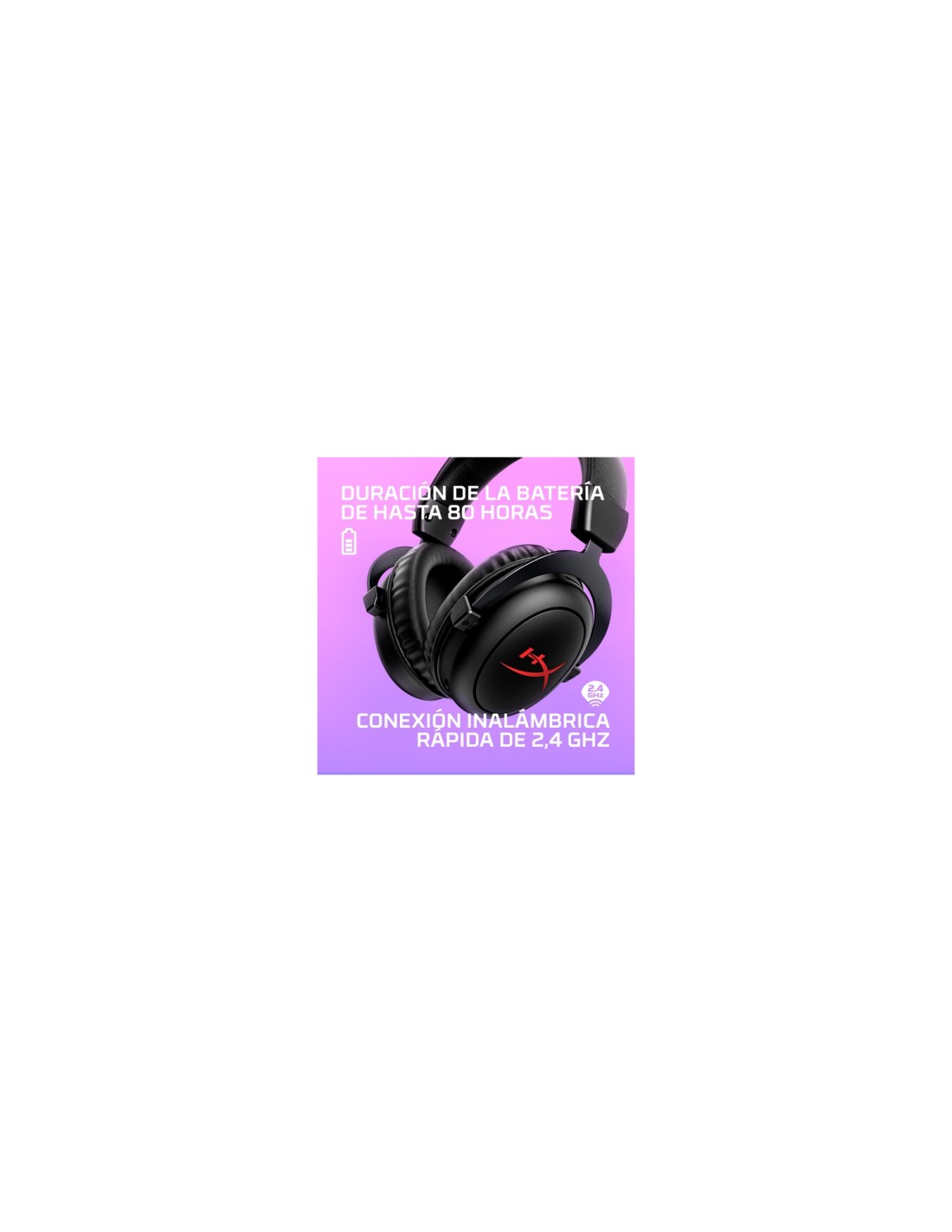 HyperX Auriculares gaming inalámbricos Cloud II Core