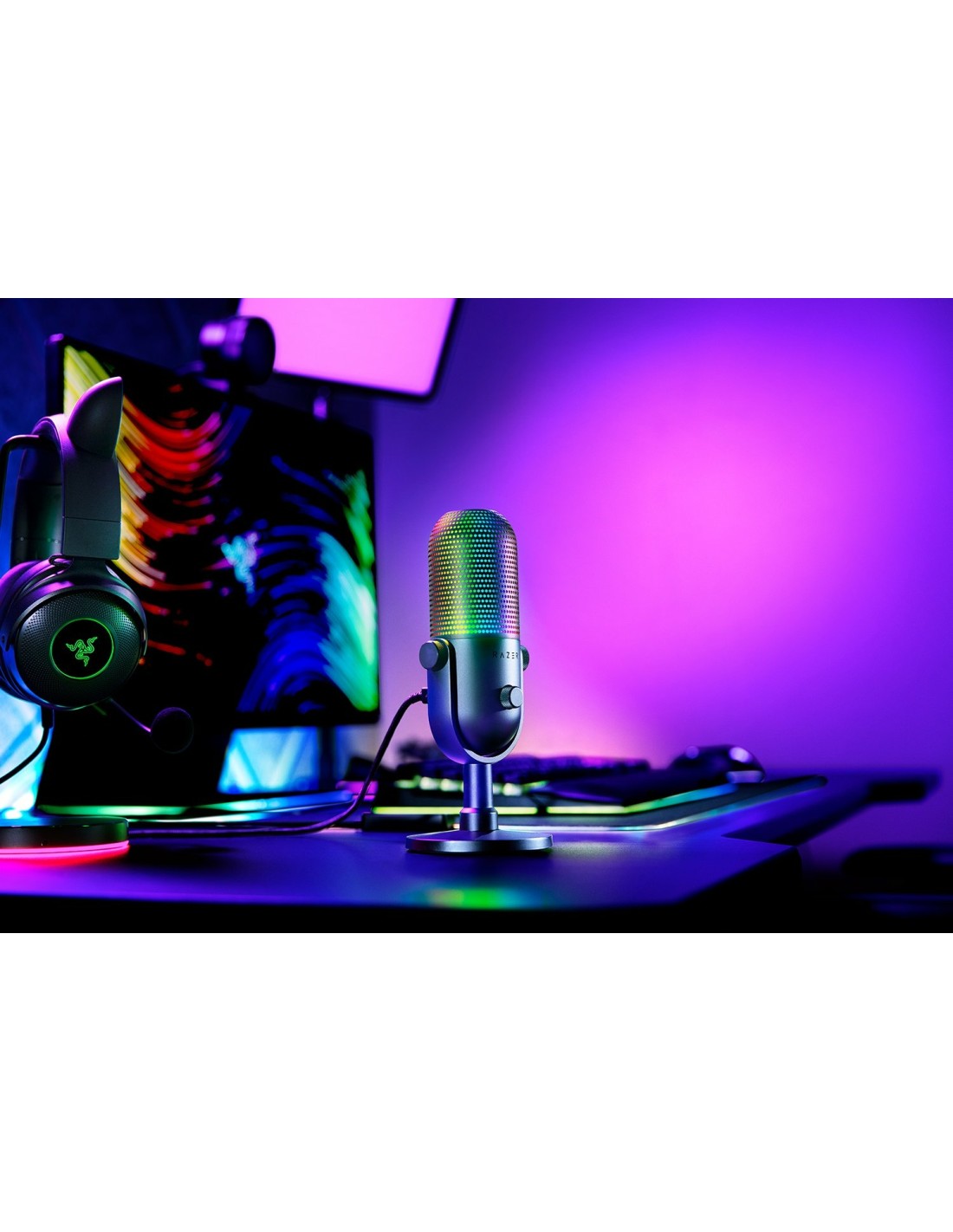 Razer Seiren V3 Chroma Negro Micrófono para tableta