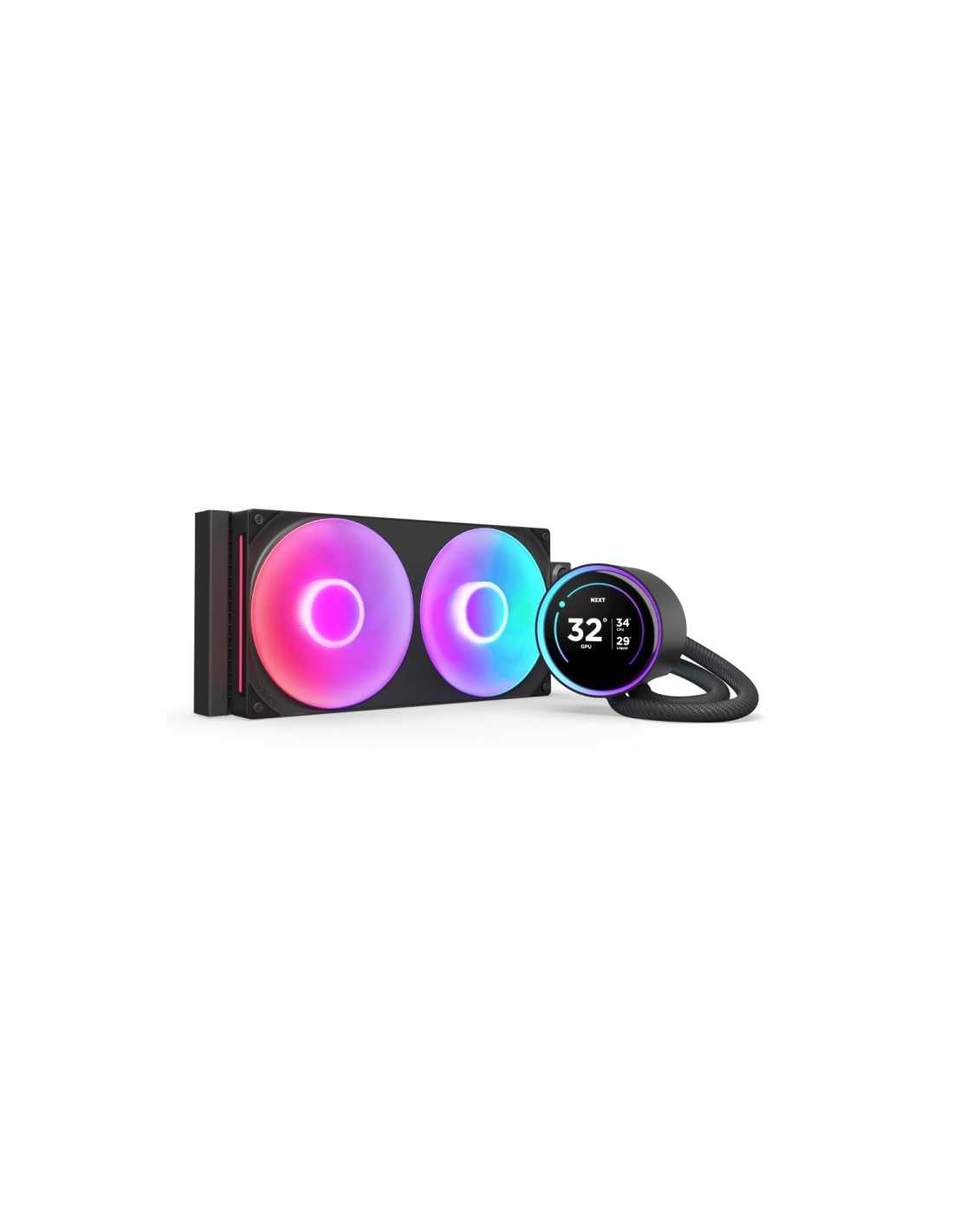 NZXT Kraken Elite 280 RGB Procesador Sistema de refrigeración líquida todo en uno 14 cm Negro 1 pieza(s)