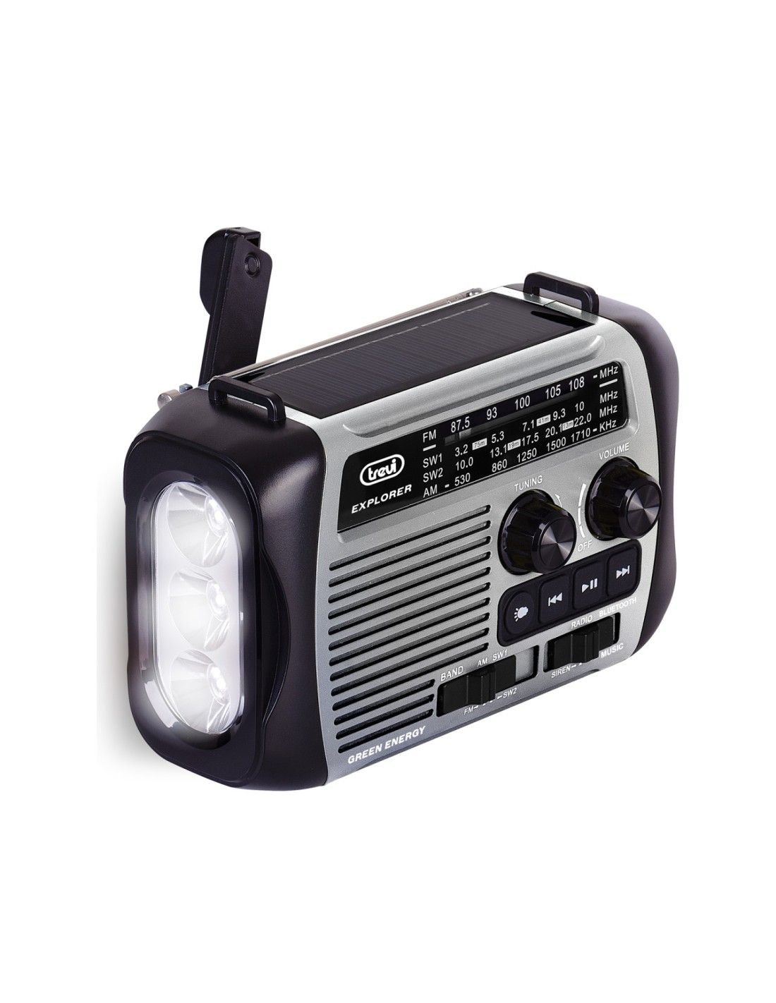 Trevi RA 7F30 BT Portátil Analógica Negro, Gris