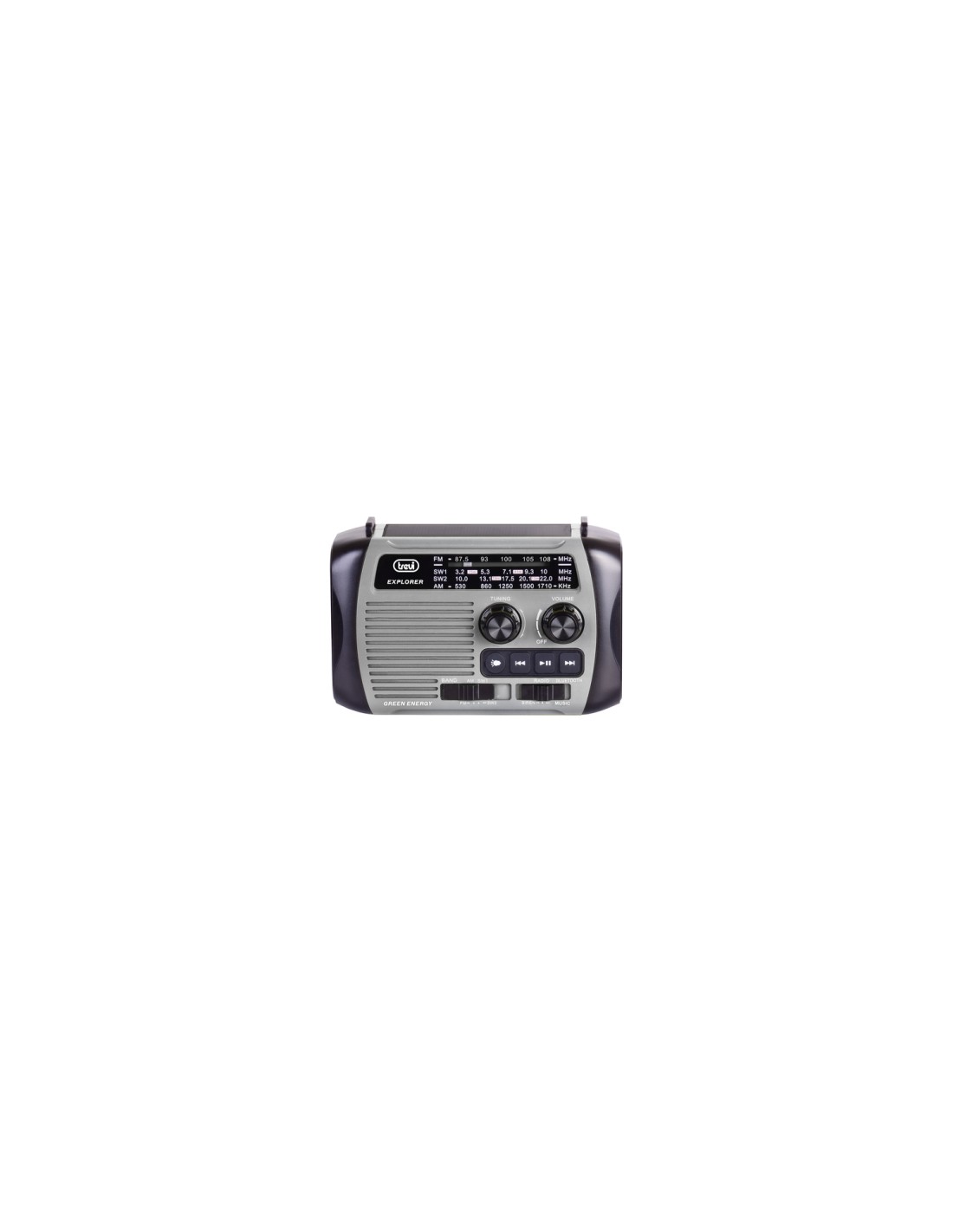 Trevi RA 7F30 BT Portátil Analógica Negro, Gris