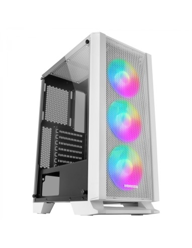 Mars Gaming MC-C, Caja PC ATX, Panel Frontal Metal-Mesh, Cristal