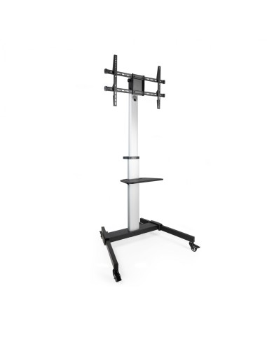 TooQ Hera Soporte de Suelo de Aluminio con Ruedas para Pantalla