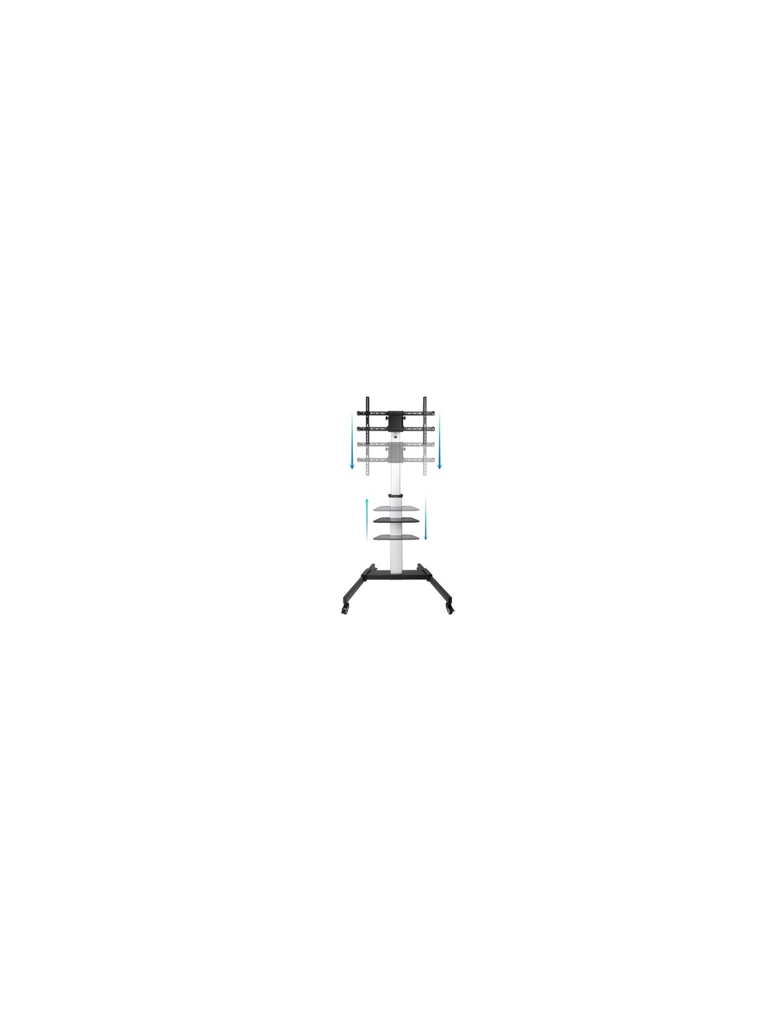 TooQ Hera Soporte de Suelo de Aluminio con Ruedas para Pantalla 37"-86"