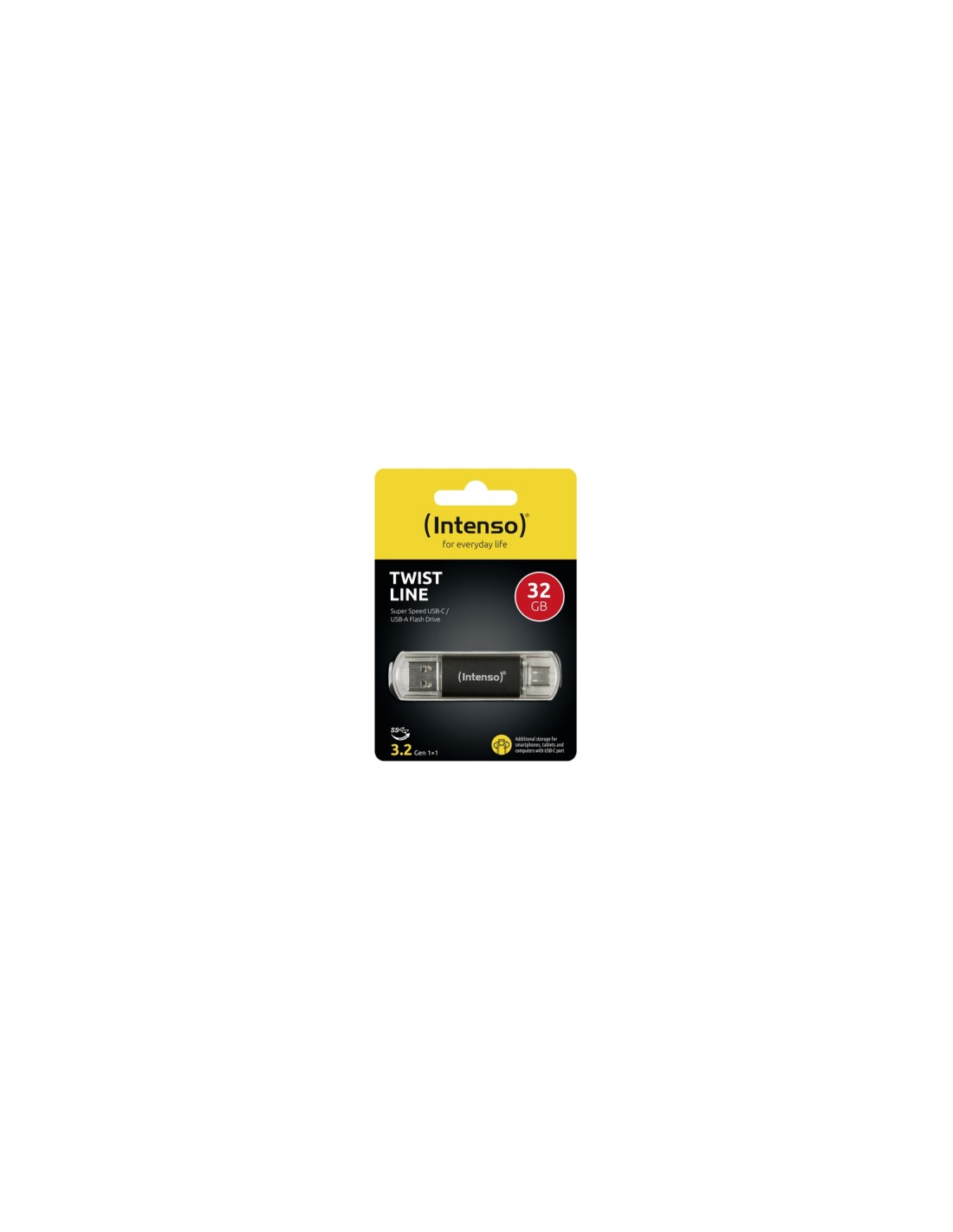 Intenso 3539480 unidad flash USB 32 GB USB Type-A / USB Type-C 3.2 Gen 1 (3.1 Gen 1) Antracita
