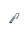 Gembird 4-port USB hub 1 x USB 3.1 + 3 x USB 2.0 Alámbrico USB 3.2 Gen 1 (3.1 Gen 1) Type-C Plata