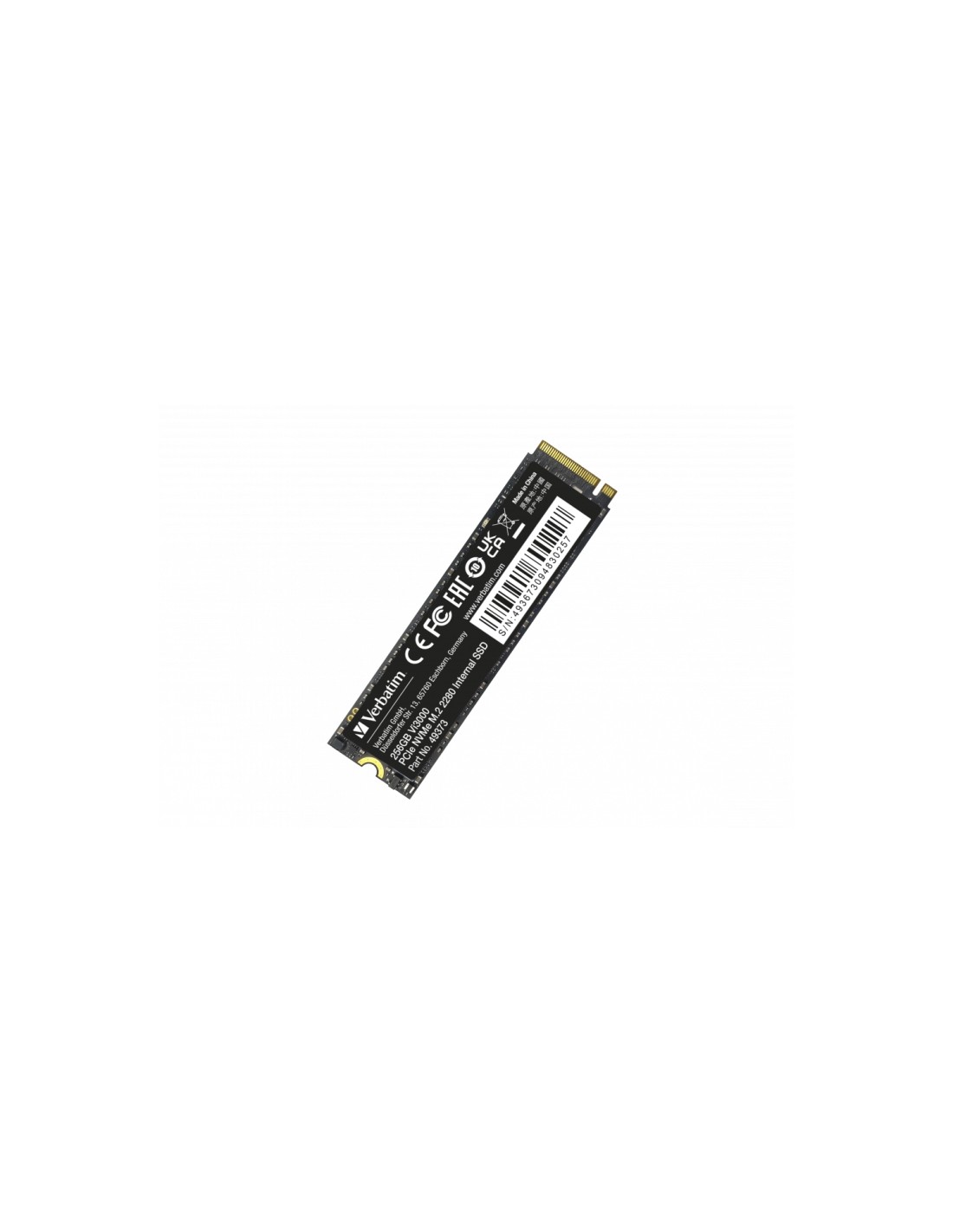 Verbatim Vi3000 256GB PCIe NVMe M.2 SSD PCI Express 3.0