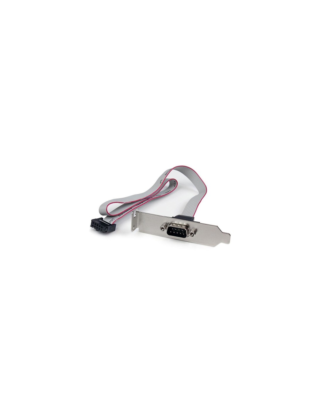 StarTech.com Adaptador de 0.4m Header Cabezal Bracket Serie Serial DB9 RS232 a IDC 10 Pines Placa Base Perfil Bajo
