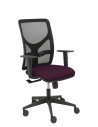 Piqueras y Crespo Silla Motilla malla negra asiento bali morado brazo regulable