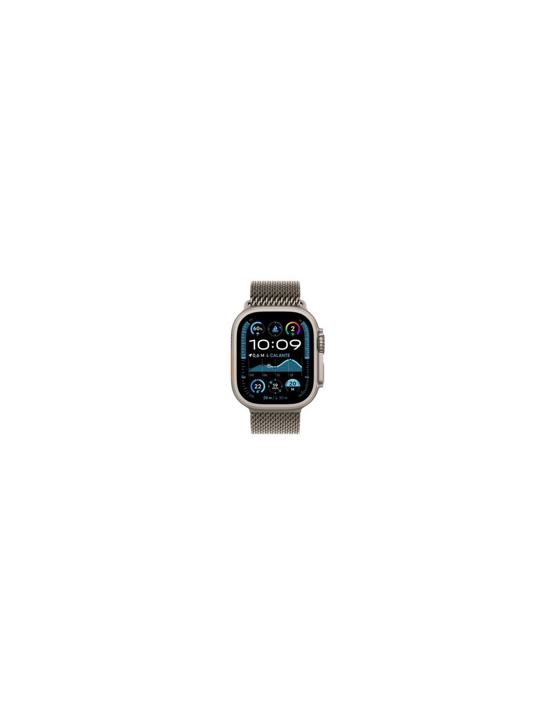 Apple Watch Ultra 2 OLED 49 mm Digital 410 x 502 Pixeles Pantalla táctil 4G Titanio Wifi GPS (satélite)