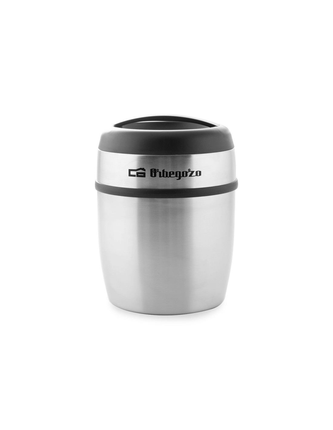 TERMO PARA SOLIDOS ORBEGOZO TRSL 1500 1.5L ACERO INOX LIBRE BPA JUNTA DE SILICONA NEGRO PLATA 17462 O