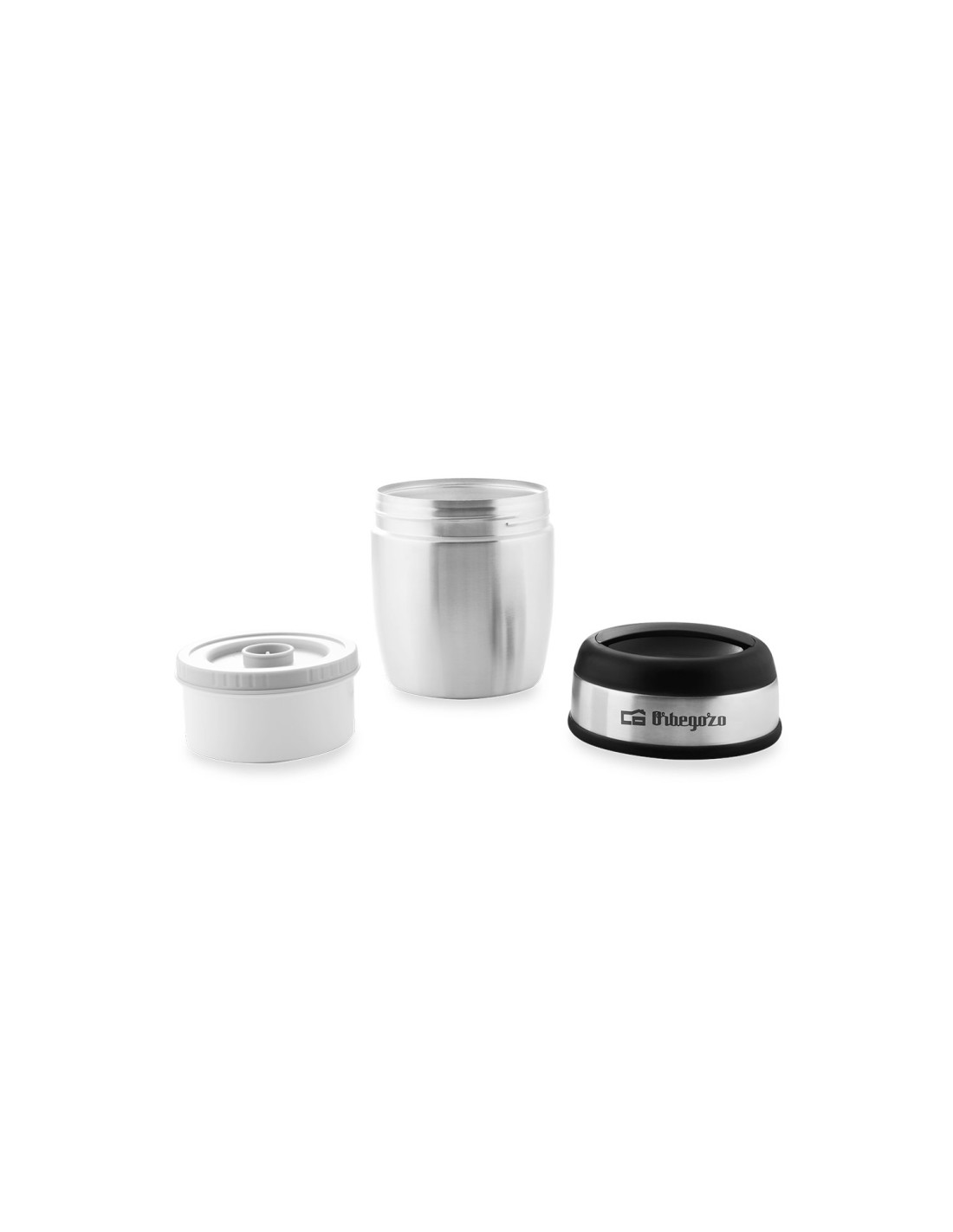 TERMO PARA SOLIDOS ORBEGOZO TRSL 1500 1.5L ACERO INOX LIBRE BPA JUNTA DE SILICONA NEGRO PLATA 17462 O