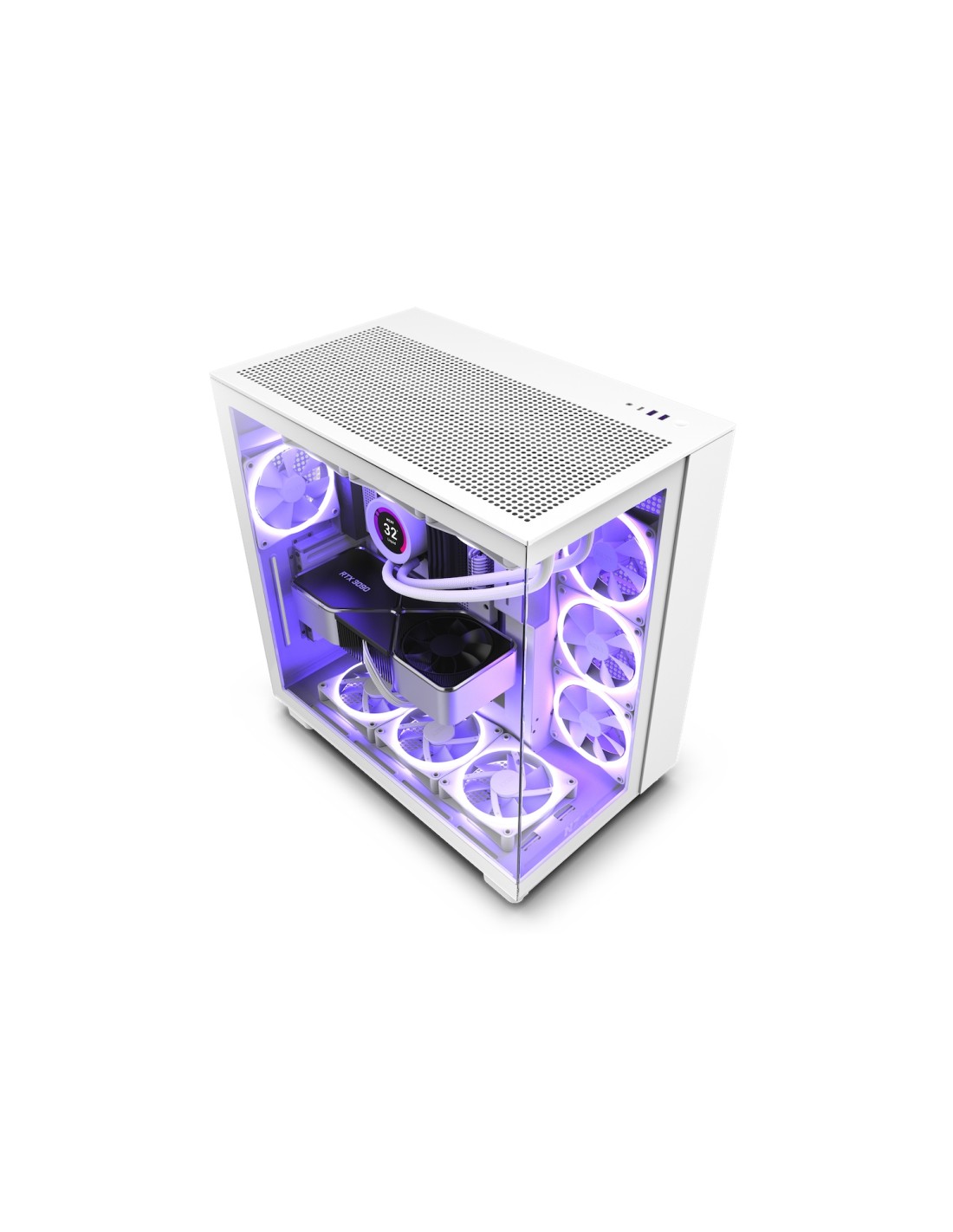 NZXT H9 All white Midi Tower Blanco