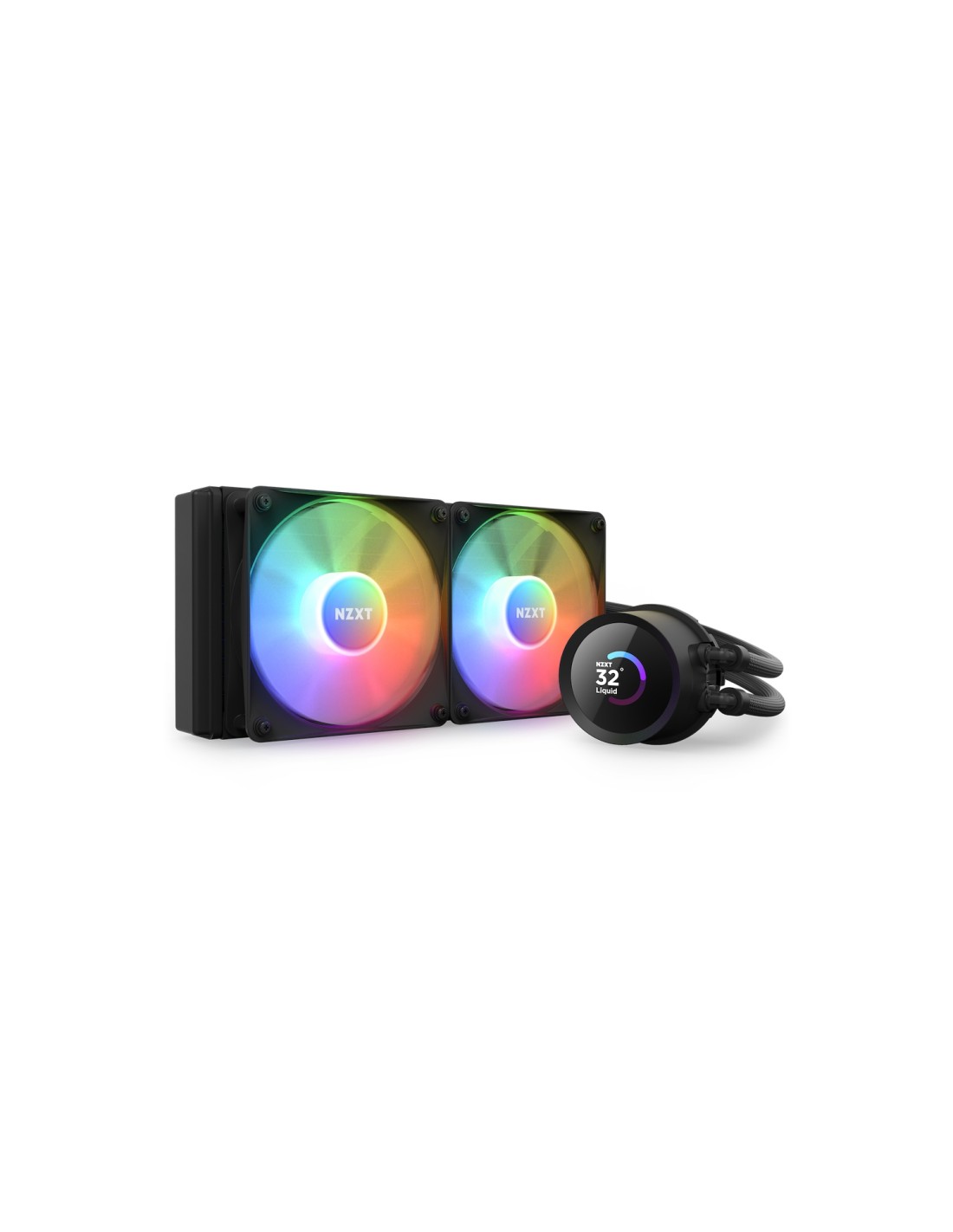 NZXT Kraken 240 RGB Procesador Sistema de refrigeración líquida todo en uno 12 cm Negro 1 pieza(s)