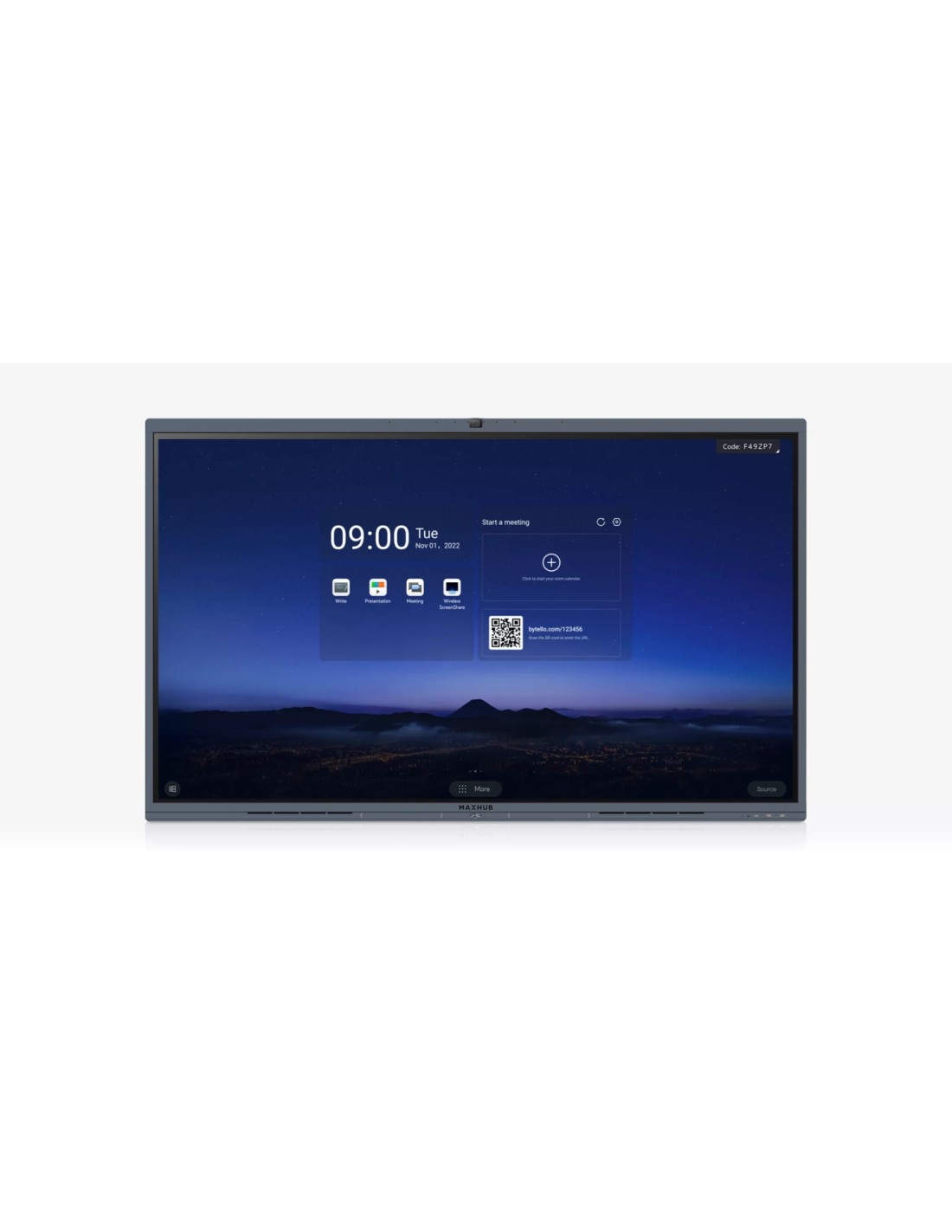 MAXHUB V6 165,1 cm (65") 3840 x 2160 Pixeles IPS Negro