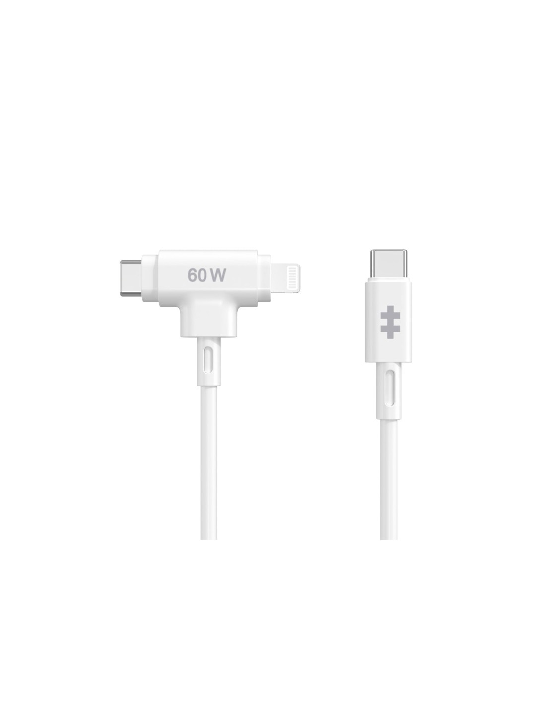 HYPER HyperJuice cable USB USB 2.0 1,5 m USB C USB C/Lightning Blanco