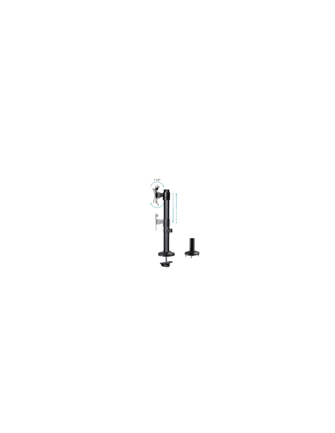 TooQ Soporte de Mesa para Pantallas 17"-32", Color Negro