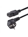 StarTech.com Cable de 3m (10 pies) de Alimentación para Ordenador, 18AWG, UE Schuko a C13, 250V 10A, Cable de Corriente, Cable d