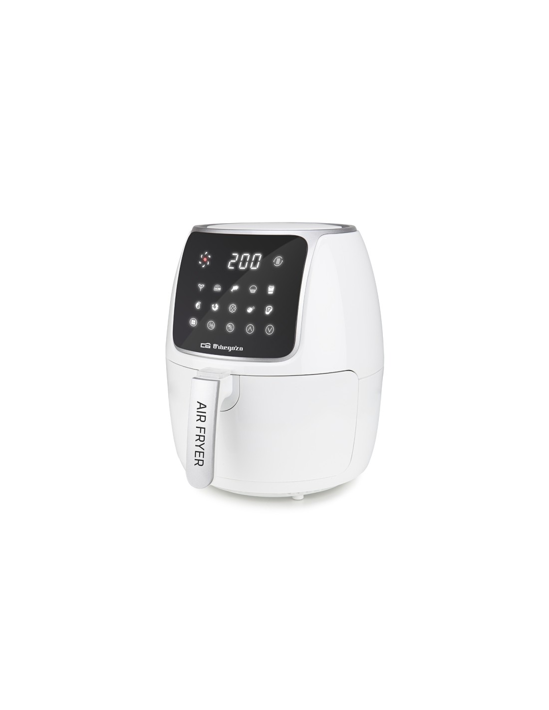 Orbegozo FDR 64 freidora Sencillo 4 L 1500 W Negro, Acero inoxidable, Blanco