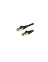 StarTech.com Cable de 2m de Red Ethernet RJ45 Cat6a Blindado STP - Cable sin Enganche Snagless - Negro