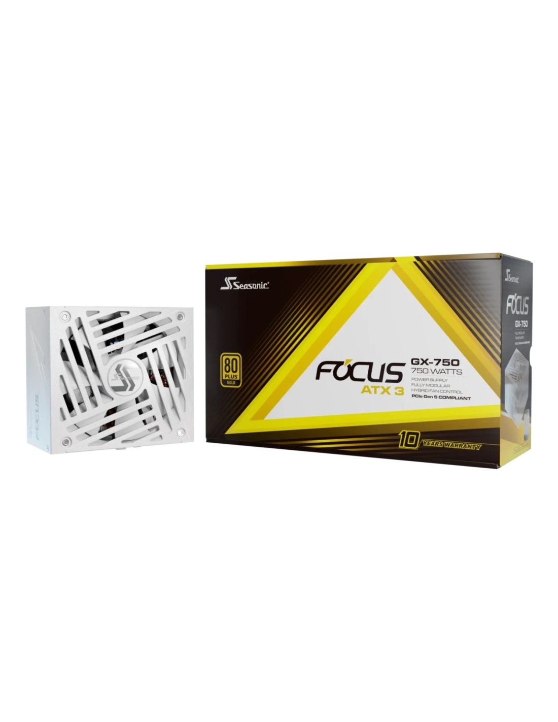 Seasonic Focus GX unidad de fuente de alimentación 750 W 24-pin ATX ATX Blanco