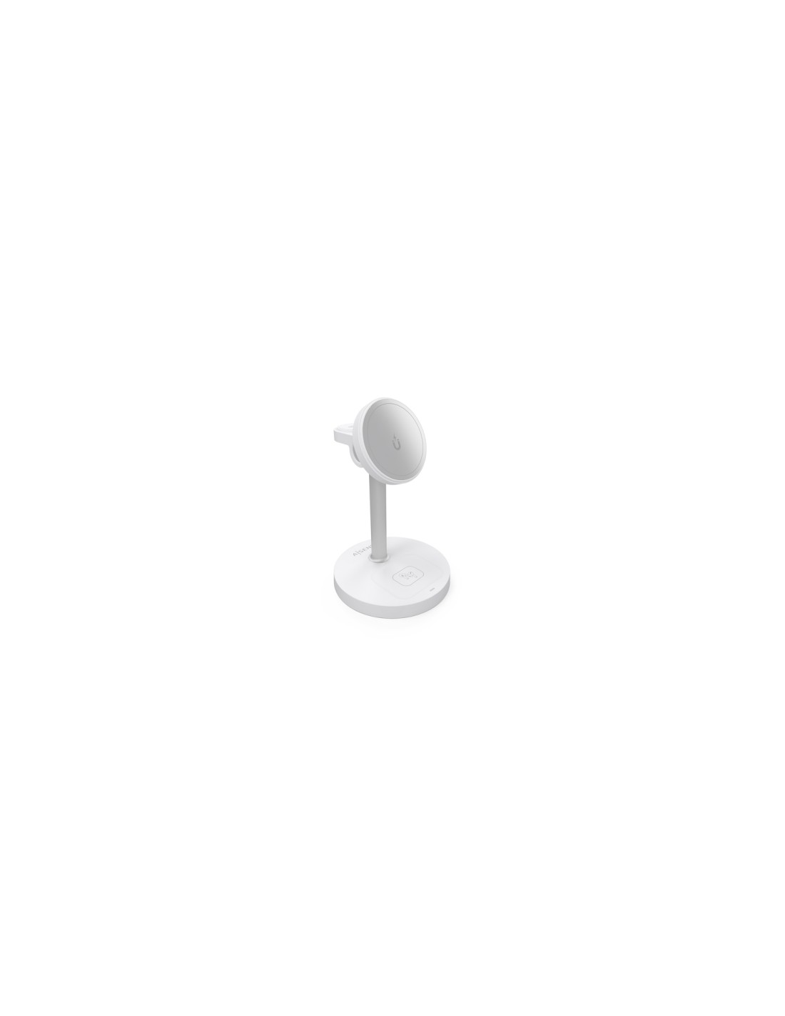 AISENS Cargador Inalambrico USB-C 3 en 1 De 15W Para Movil, Apple Watch, Auriculares Con Estuche De Carga, Blanco
