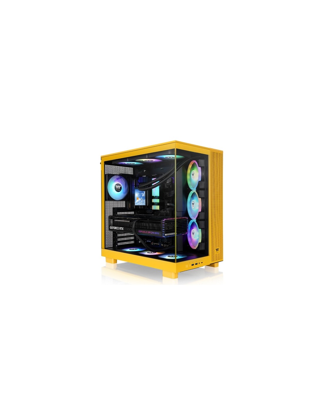 Thermaltake View 380 XL TG ARGB Midi Tower Amarillo
