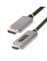 StarTech.com Cable Adaptador de 2m DisplayPort a HDMI - 8K 60Hz - 4K 144Hz - HDR10 - Conversor de VÍ­deo Activo DP 1.4 a HDMI 2.