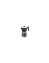 CAFETERA BRA PERFECTA 6 TAZAS ALUMINIO FONDO PARA INDUCCION TOTAL APTA TODO TIPO COCINAS NEGRO A170485