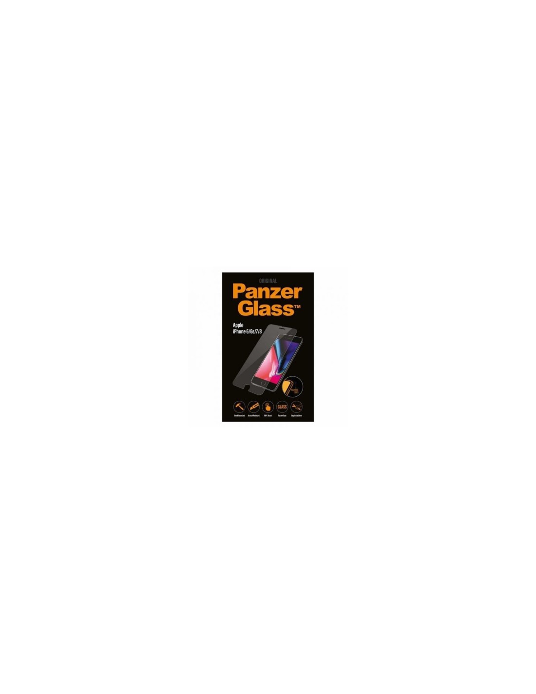 PROTECTOR DE PANTALLA PANZERGLASS PARA IPHONE 6 6S 7 8 CRISTAL TEMPLADO 0.4MM BORDES REDONDEADOS 2003