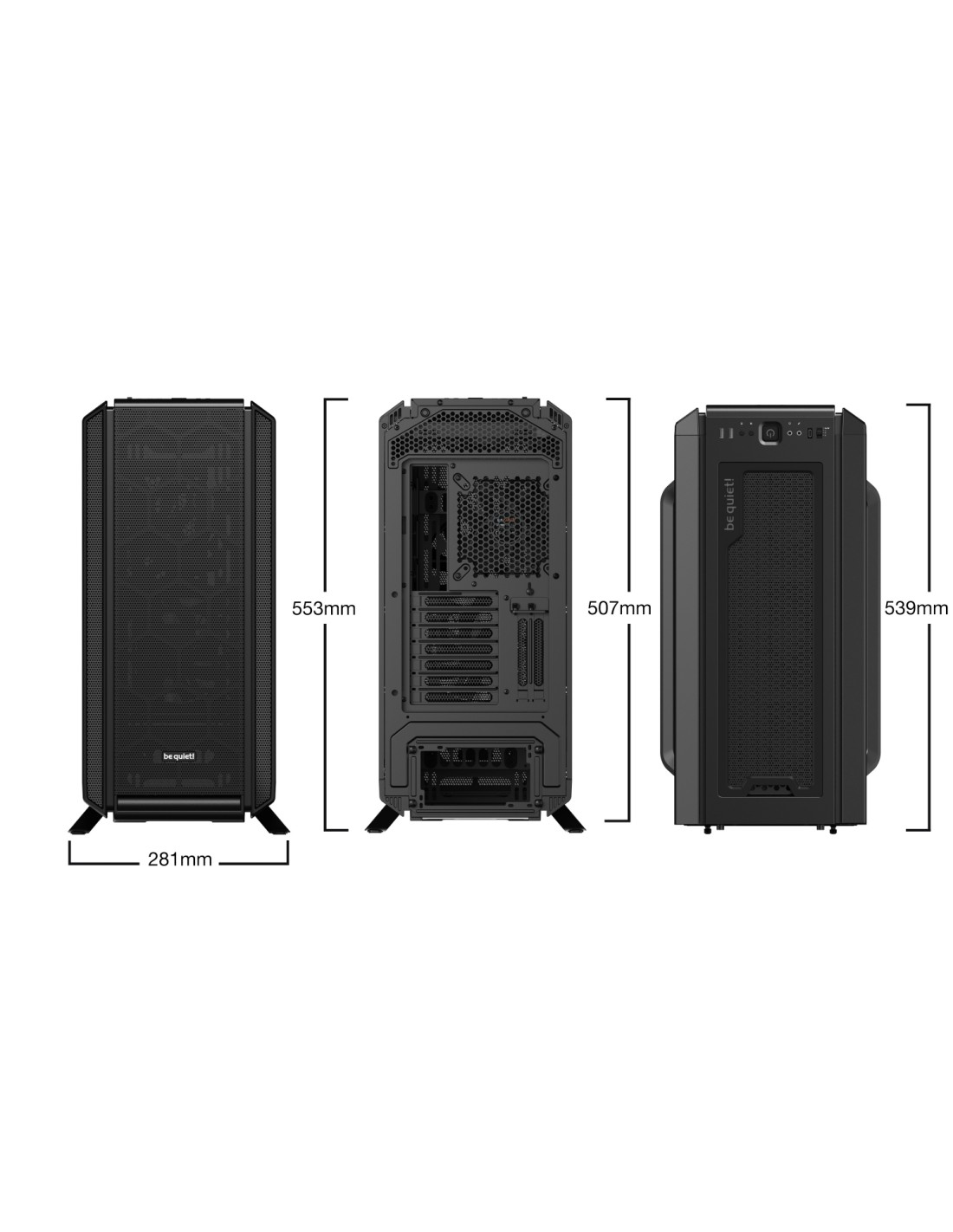 Caja torre be quiet e-atx silent base 802 window negro BGW39
