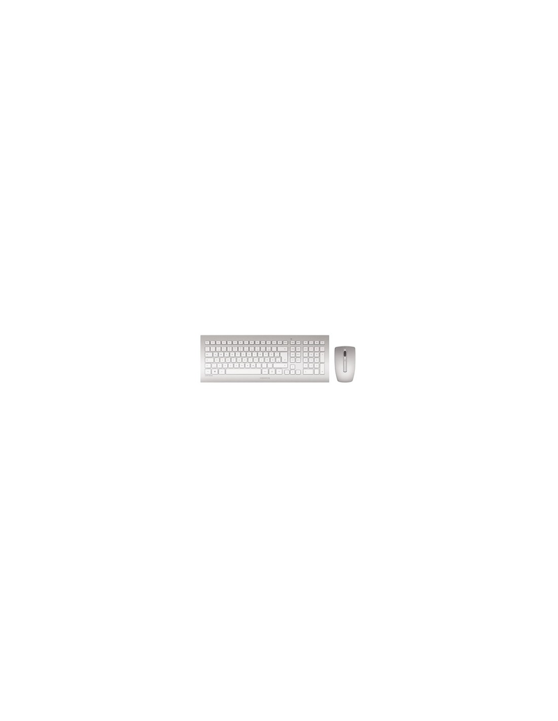 CHERRY DW 8000 teclado RF inalámbrico QWERTZ Alemán Plata, Blanco