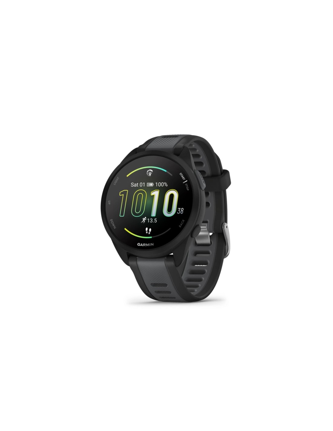 Garmin Forerunner 165 3,05 cm (1.2") AMOLED Digital 390 x 390 Pixeles Pantalla táctil Negro GPS (satélite)
