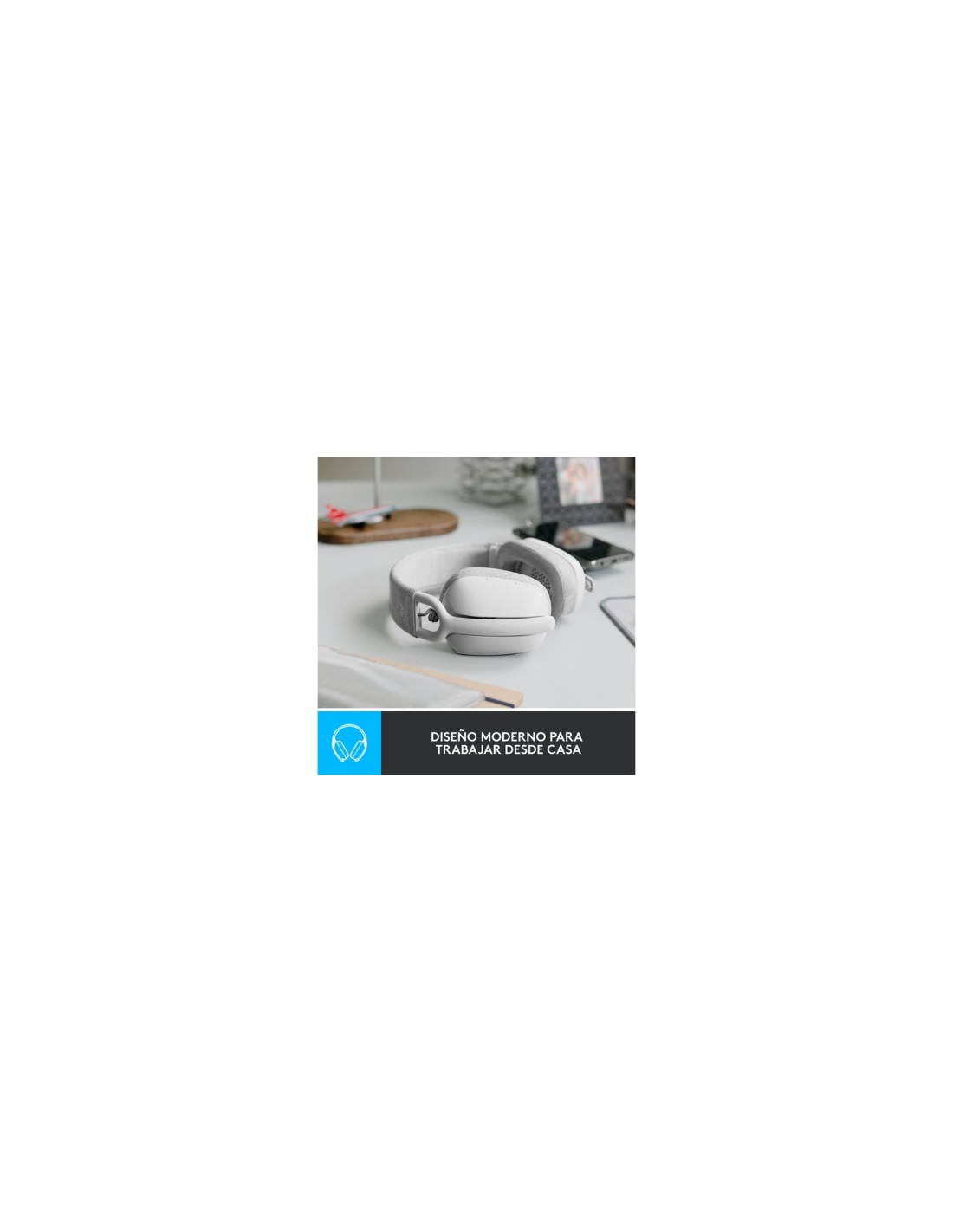 Logitech Zone Vibe 100 Auriculares Inalámbrico Diadema Llamadas/Música Bluetooth Blanco