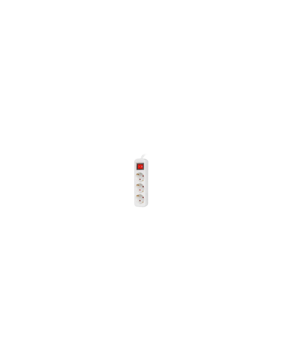 Lanberg PS1-03F-0150-W base múltiple 1,5 m 3 salidas AC Interior Blanco