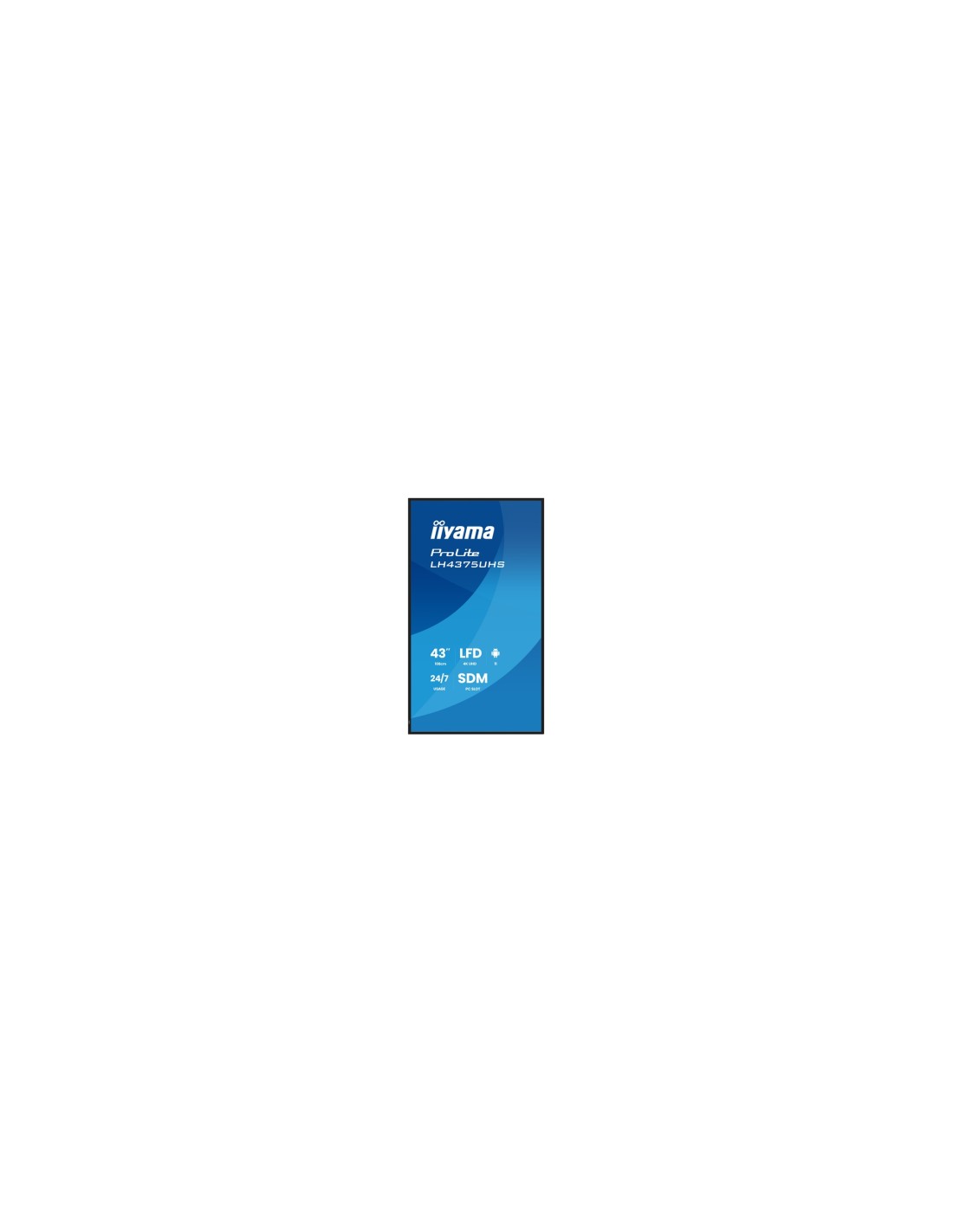 iiyama LH4375UHS-B2AG pantalla de señalización Pantalla plana para señalización digital 108 cm (42.5") LCD Wifi 500 cd / m² 4K U