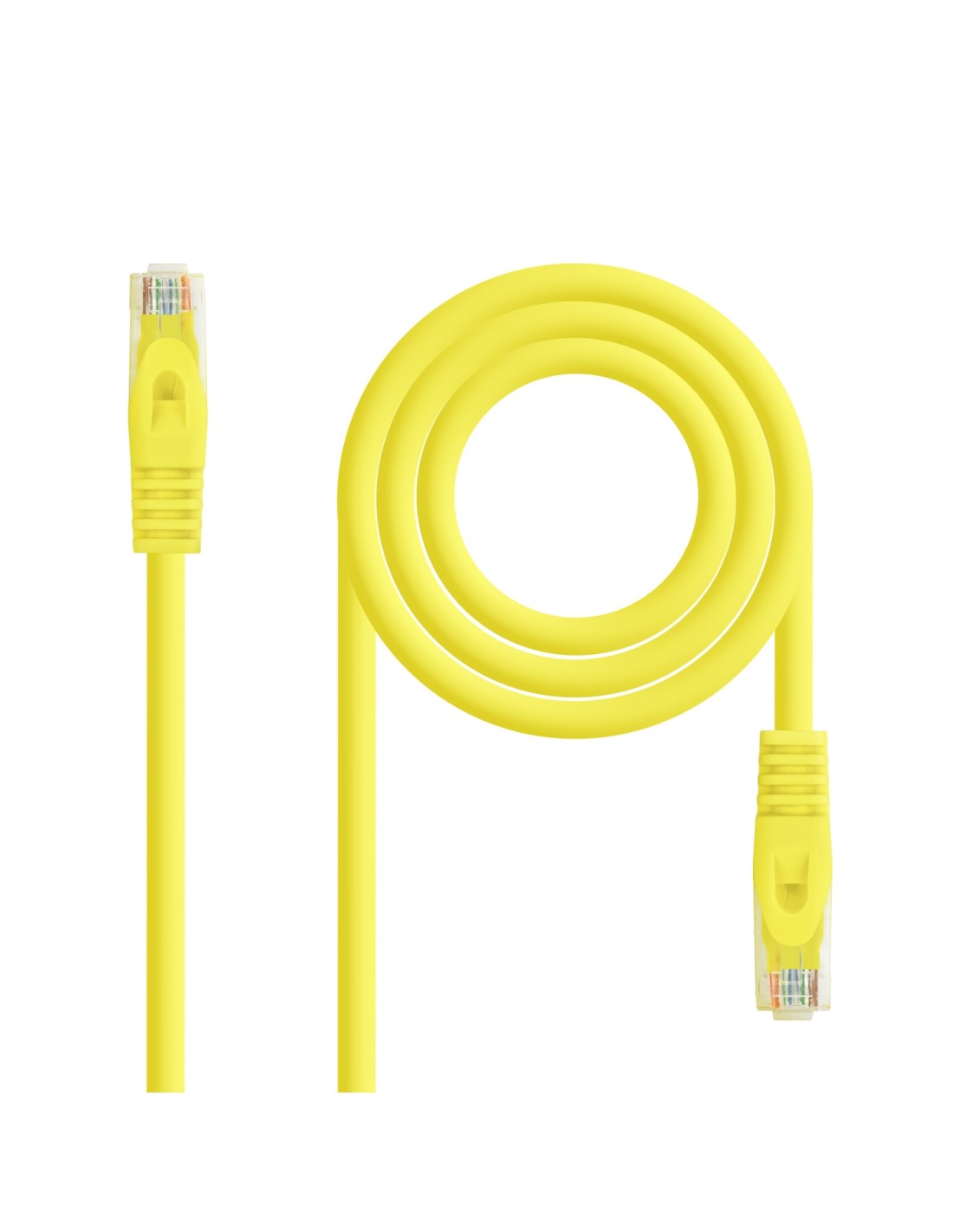 Nanocable Cable de red latiguillo RJ45 LSZH Cat.6A UTP AWG24, Amarillo, 0.5m