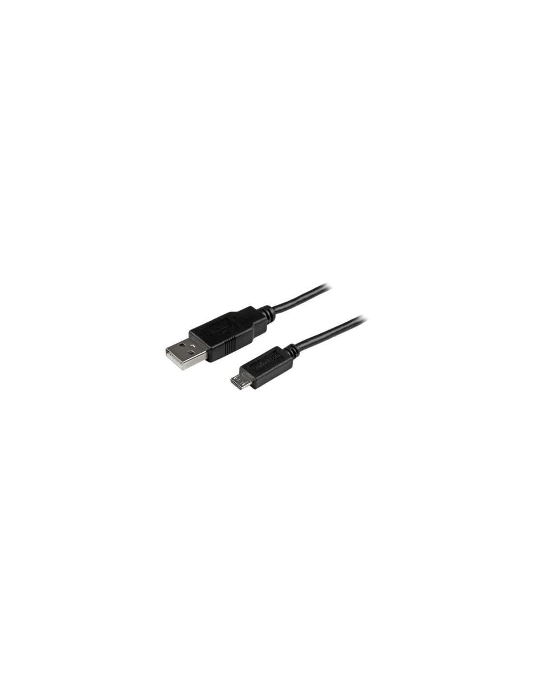 StarTech.com Cable Adaptador 0.5m USB 2.0 Tipo-A Macho a Micro USB B Macho Delgado para Teléfono Móvil y Tablets negro