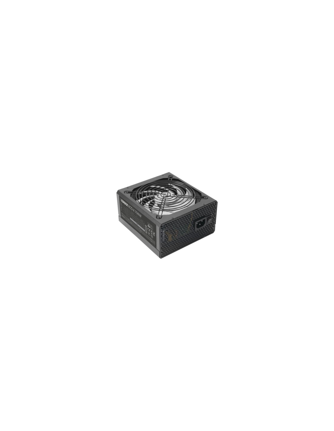 Tacens RADIX ECO X 750, Fuente Alimentación PC ATX 750W, 6 Años Garantía, 87% Eficiencia, Tecnologías SMD y DC-DC, Ventilador Ul